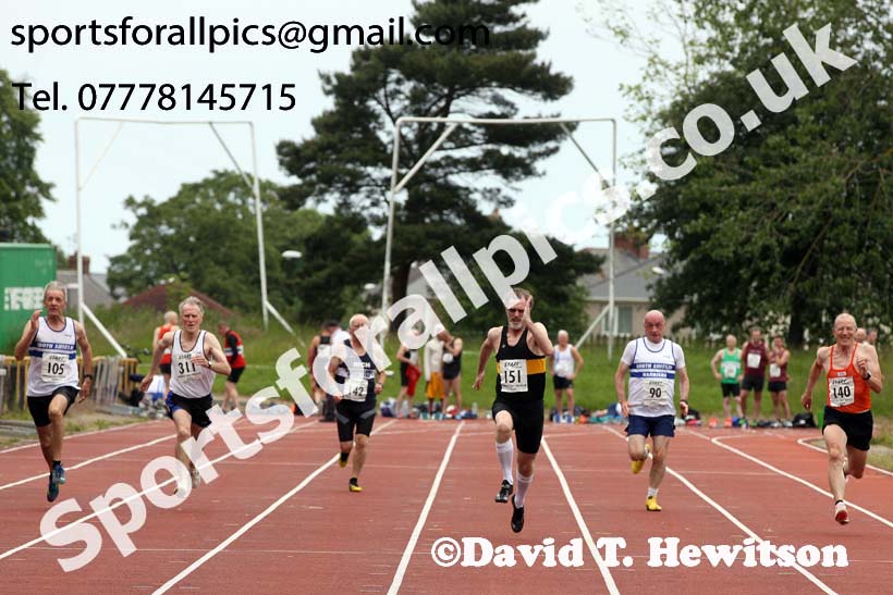 Mens 100 metres, 2019 NEMA Track and Field Champs, Monkton. Photo:  David T. Hewitson/Sports for All Pics